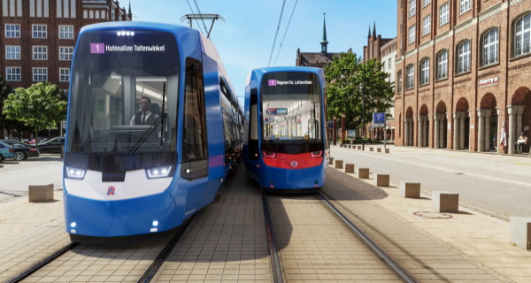 Klimafreundliche Straßenbahnen für Rostock